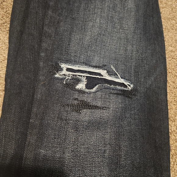 White House Black Market The Skimmer Size 12 Distressed Skinny Jeans - Picture 14 of 16
